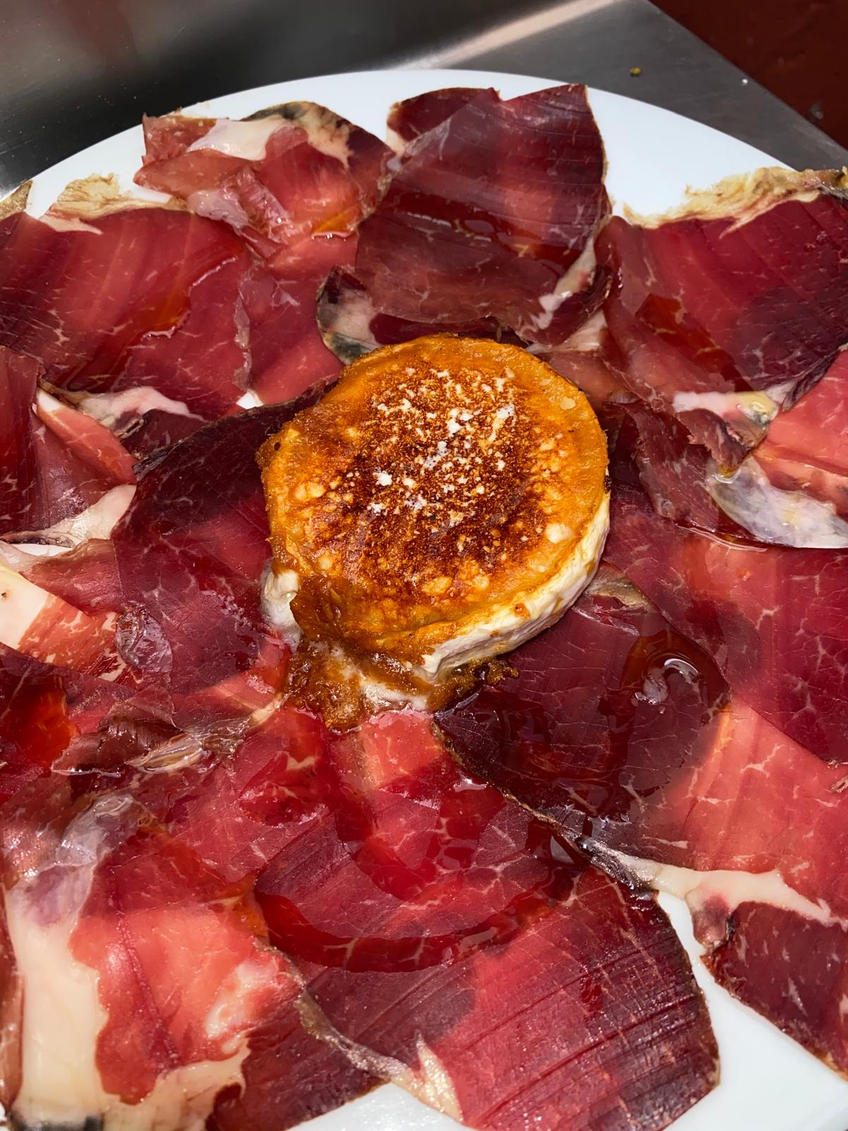 Cured Beef With Goat´s Cheese
