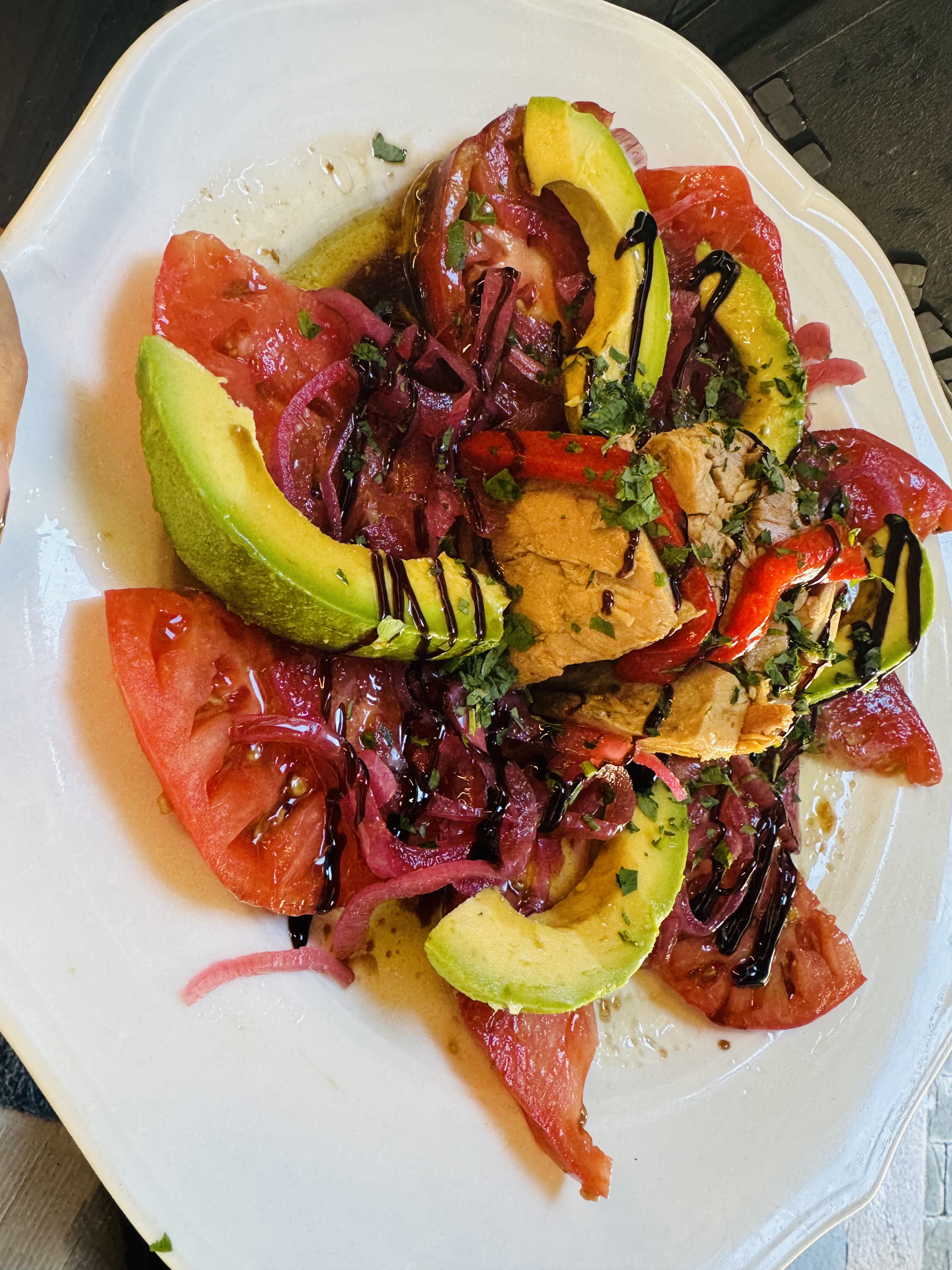 Tomato Salad with Tuna
