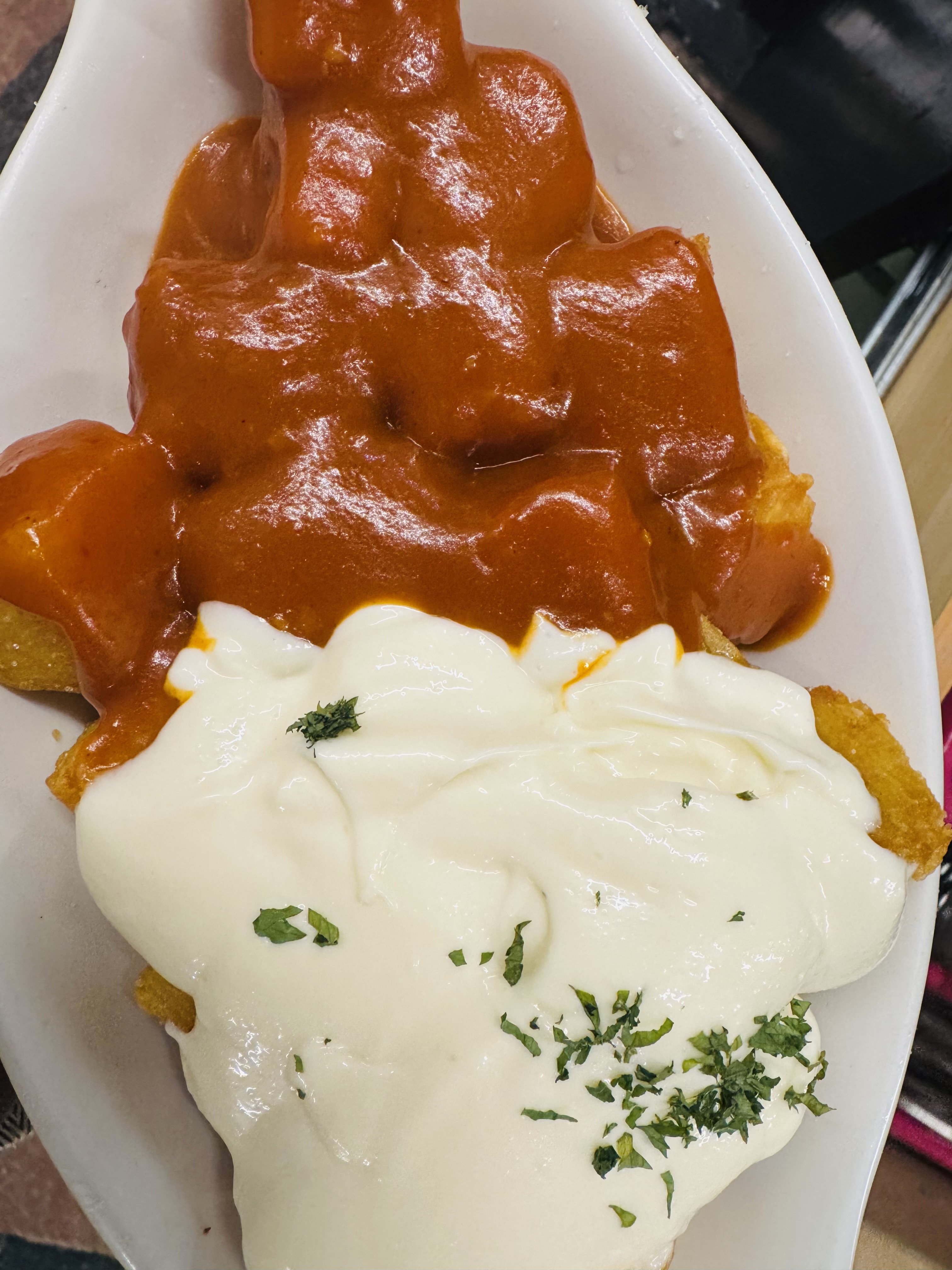 Potato Chips in a Spicy Sauce or Ali-Oli